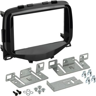 Citroen 2-DIN Paneel Citroën C1 / Peugeot 108 / Toyota Aygo - Kleur : piano Zwart 38104015