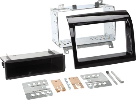 Citroen 2-DIN Paneel met opbergvak Fiat Ducato - Citroën Jumper - Peugeot Boxer - Kleur: Piano Zwart 28109427
