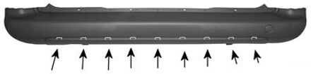 Citroen ACHTERBUMPER zonder PDC-GATEN Tepee 0905542