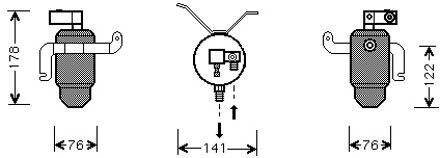 Citroen Airco Droger -99 0900D183