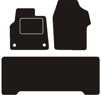 Citroen Automatten passend voor Citroen Jumpy dubbele cabine 2018 - MSN1360676