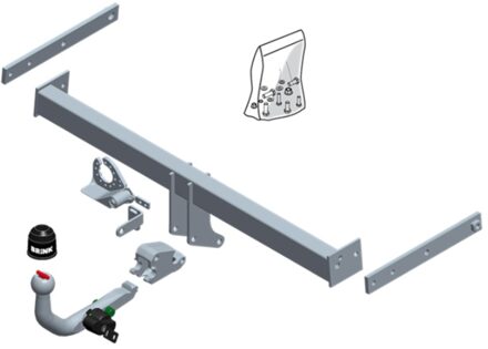 Citroen Brink Afneembare Trekhaak (RMC) + kabelset 591140