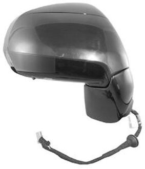 Citroen Buitenspiegel rechts elektrisch ZWART+ Temperatuur Sensors. 5 Pins