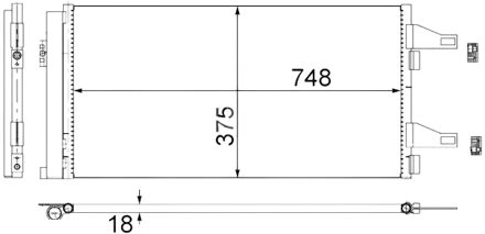 Citroen Condensor, airconditioning AC363000S