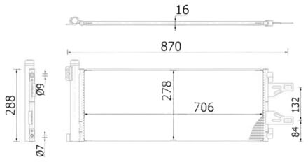 Citroen Condensor, airconditioning AC368000S