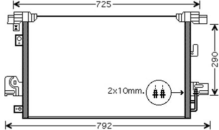 Citroen Condensor P4007/outlander/c-cross 32005210