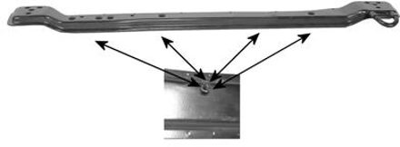 Citroen Dwarsligger Onder Voorpaneel 1650681