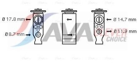 Citroen Expansieventiel, airconditioning CN1245