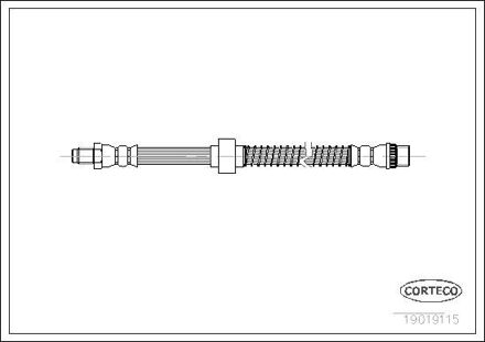 Citroen Flexible De Frein Psa Front 19019115