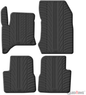 Citroen Gledring Rubbermatten passend voor Citroën C4 III MHEV 2024- (T profiel 4-delig + montageclips) GL0732