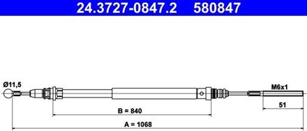 Citroen Handremkabel 24372708472