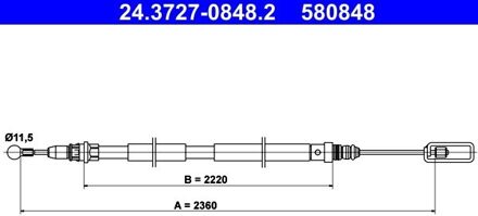 Citroen Handremkabel 24372708482