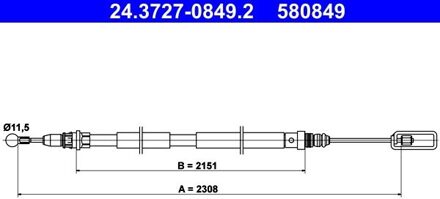 Citroen Handremkabel 24372708492