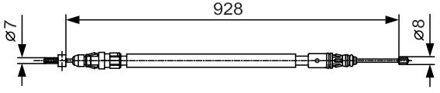 Citroen Handremkabel BC894