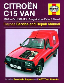 Citroen Haynes Werkplaatshandboek Citroën C15 Van benzine & Diesel (1989-1998) 3509