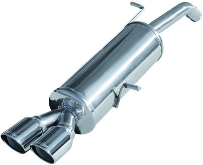 Citroen InoxCar uitlaat passend voor Citroën DS3 1.6 Turbo Racing (207pk) 2011- Ø55mm 2x80mm X-Race IXCIDS02XR80