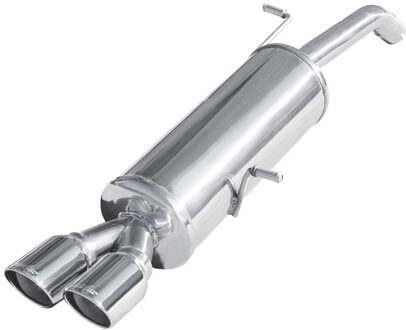 Citroen InoxCar uitlaat passend voor Citroën DS3 1.6i 16V Turbo 155pk 2010-Ø 50 2x80mm X-Race IXCIDS01XR80