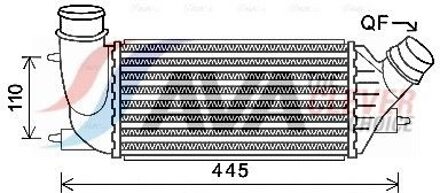 Citroen Intercooler, inlaatluchtkoeler CNA4270