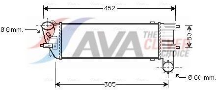 Citroen Intercooler, inlaatluchtkoeler PEA4204