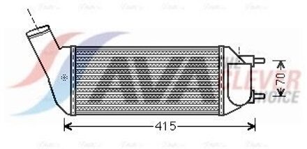 Citroen Intercooler, inlaatluchtkoeler PEA4341