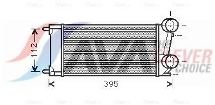 Citroen Intercooler, inlaatluchtkoeler PEA4343