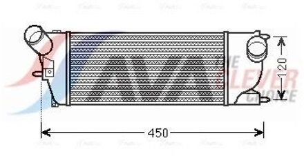 Citroen Intercooler, inlaatluchtkoeler PEA4345