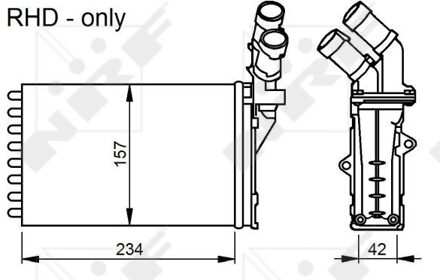 Citroen Kachelradiateur, interieurverwarming 58034