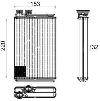 Citroen Kachelradiateur, interieurverwarming AH195000P
