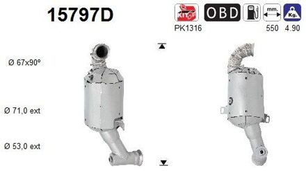 Citroen Katalysator 15797D