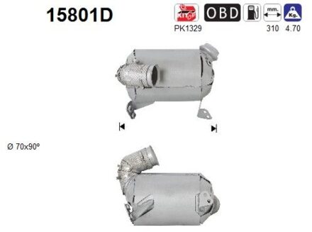 Citroen Katalysator 15801D