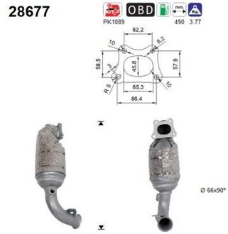 Citroen Katalysator 28677