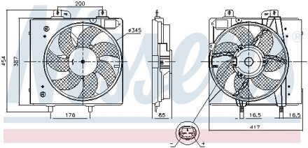Citroen Koelventilator 850087