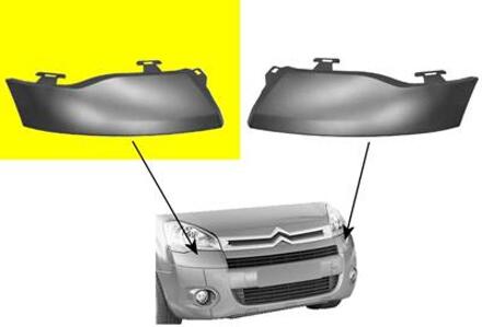 Citroen KOPLAMPSIERLIJST R -12 PRIMER zonder KOPLAMPSPROEIER-GATEN