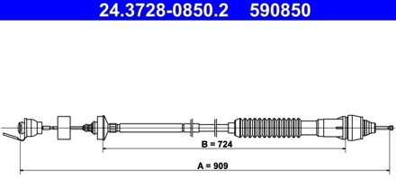 Citroen Koppelingkabel 24372808502