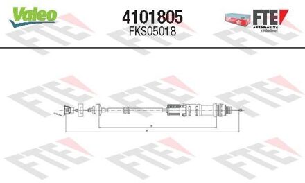 Citroen Koppelingkabel 4101805