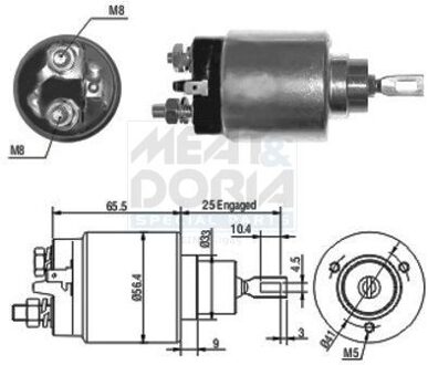 Citroen Magneetschakelaar, startmotor 46074