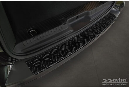 Citroen Matzwart Aluminium Bumper beschermer passend voor Citroën Space Tourer & Jumpy 2016- / Peugeo AV240205