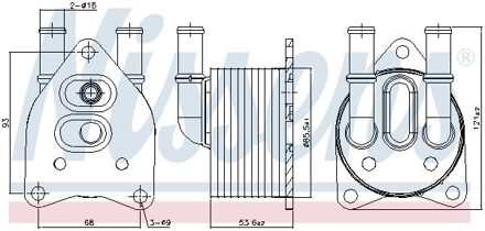 Citroen Oil cooler 91123