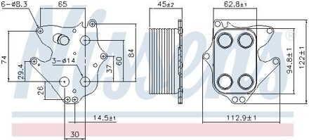 Citroen Oliekoeler 90990
