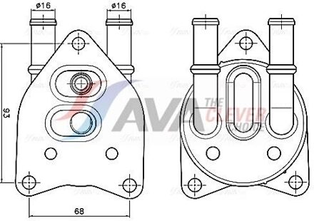Citroen Oliekoeler, automatische transmissie PE3432
