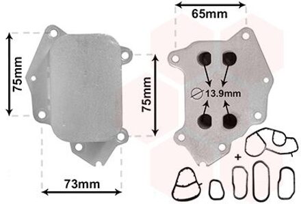 Citroen Oliekoeler, motorolie 09013700