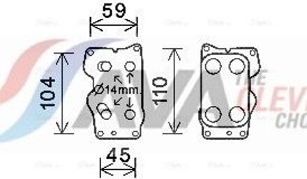Citroen Oliekoeler, motorolie CN3307