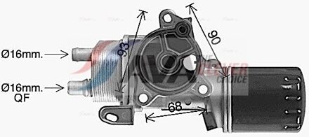Citroen Oliekoeler, motorolie CN3327H
