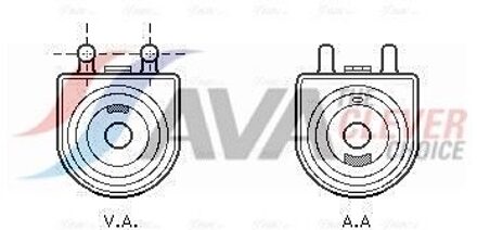 Citroen Oliekoeler, motorolie PE3271