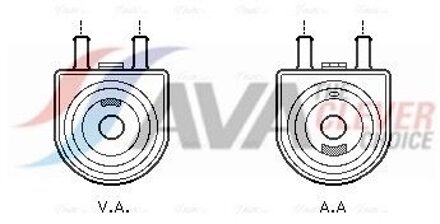 Citroen Oliekoeler, motorolie PE3285