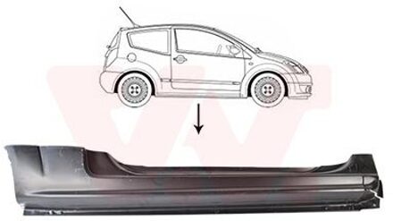 Citroen Plaat instaprand 0917102