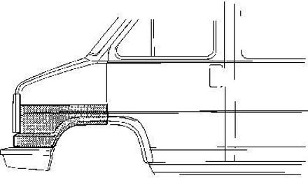 Citroen PLAATWERKDEEL Wielrand VOOR LINKSvanaf 1991- 1745159