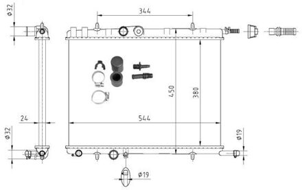 Citroen Radiateur 53424A