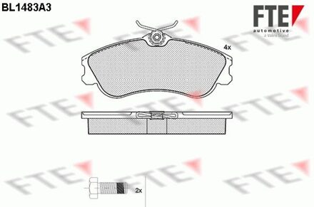Citroen Remblokken set BL1483A3