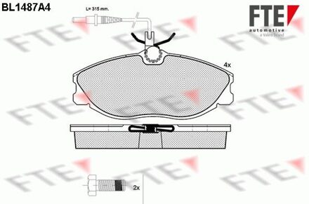 Citroen Remblokken set BL1487A4